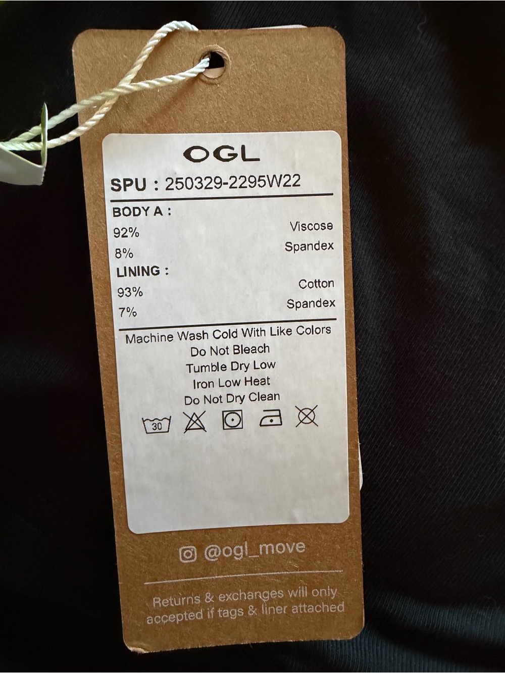 OGL Black Halter Neck Tank - Picture 3 of 4